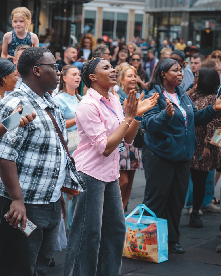 Community coming together to bless families